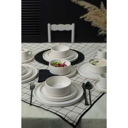 20-piece dinnerware set white/ceramic