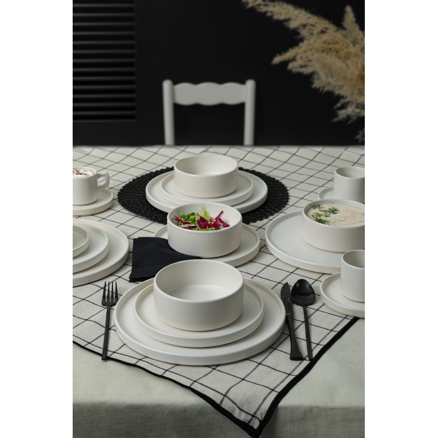20-piece dinnerware set white/ceramic