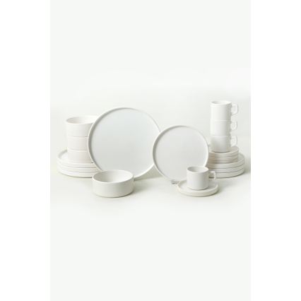 20-piece dinnerware set white/ceramic