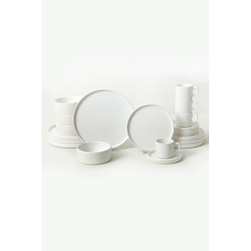 20-piece dinnerware set white/ceramic