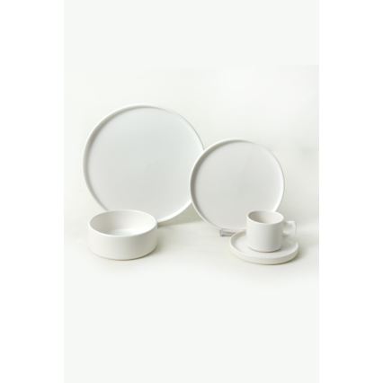 20-piece dinnerware set white/ceramic