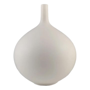 24 cm White Ceramic Vase