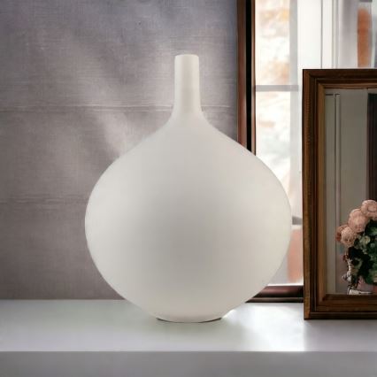 24 cm White Ceramic Vase