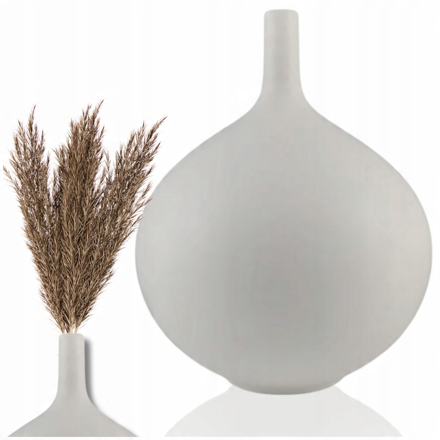 24 cm White Ceramic Vase