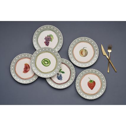 24 pcs vibrant/ceramic dinnerware set