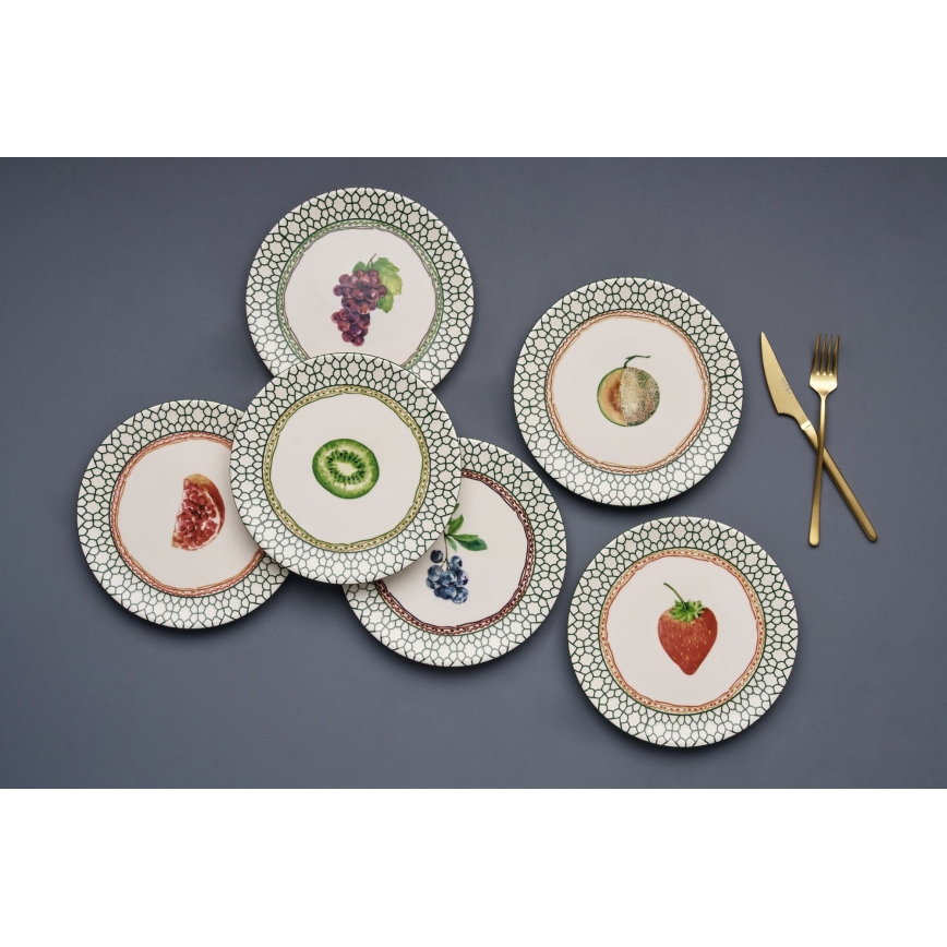 24 pcs vibrant/ceramic dinnerware set