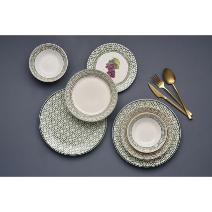 24 pcs vibrant/ceramic dinnerware set