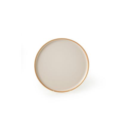 24-piece beige ceramic dinnerware set
