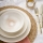 24-piece beige porcelain dinner set