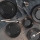 24-piece black porcelain dinner set