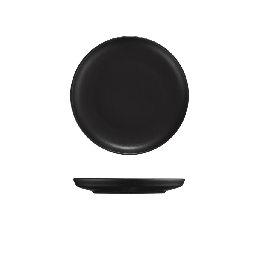 24-piece Black Porcelain Dinner Set