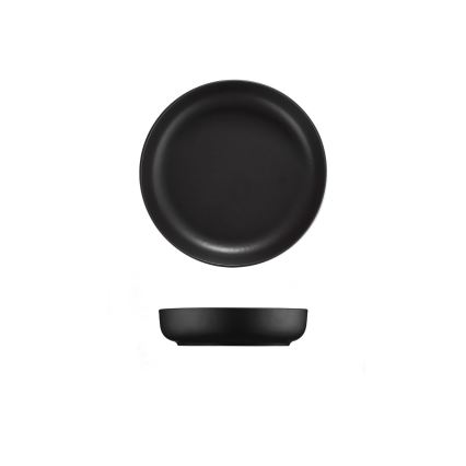 24-piece Black Porcelain Dinner Set