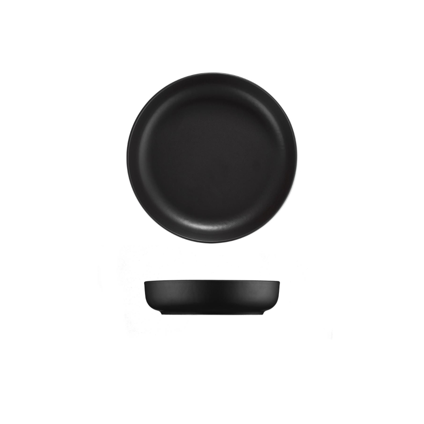 24-piece Black Porcelain Dinner Set