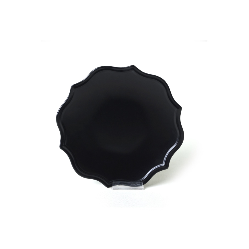 24-piece Black Stoneware Dinner Set