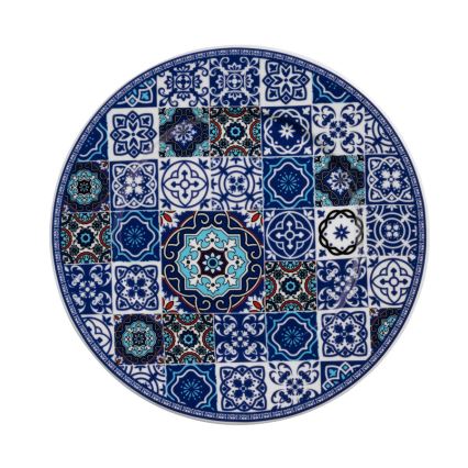24-piece Blue Porcelain Dinner Set