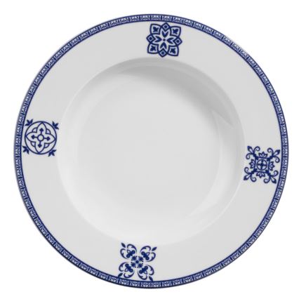 24-piece Blue Porcelain Dinner Set