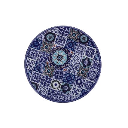 24-piece Blue Porcelain Dinner Set