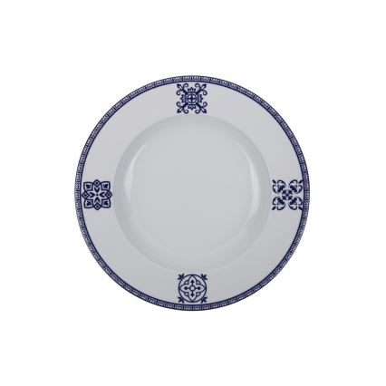 24-piece Blue Porcelain Dinner Set