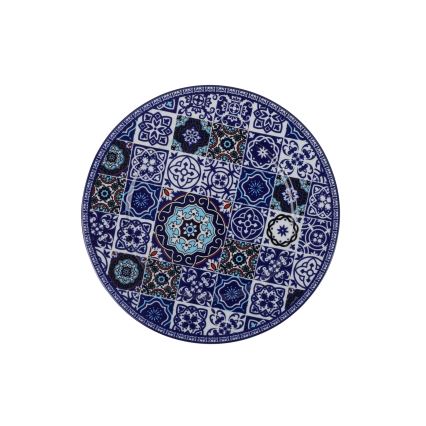 24-piece Blue Porcelain Dinner Set