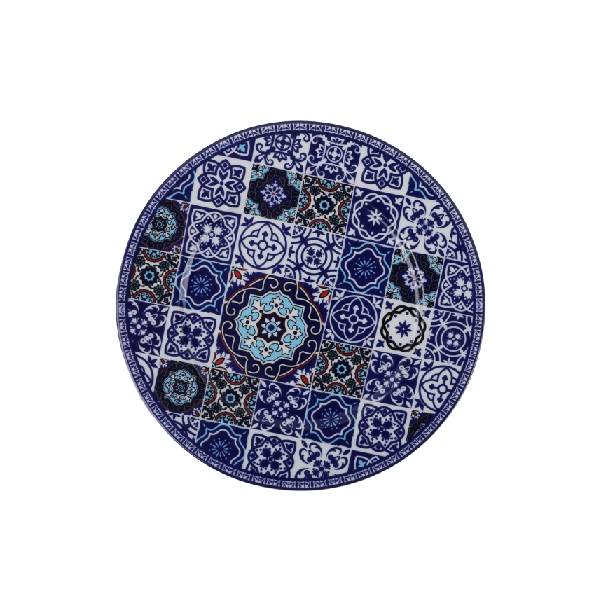 24-piece Blue Porcelain Dinner Set