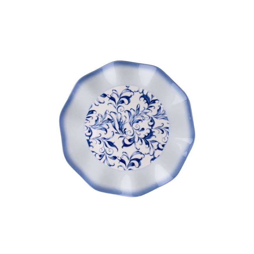 24-Piece Blue Porcelain Dinner Set