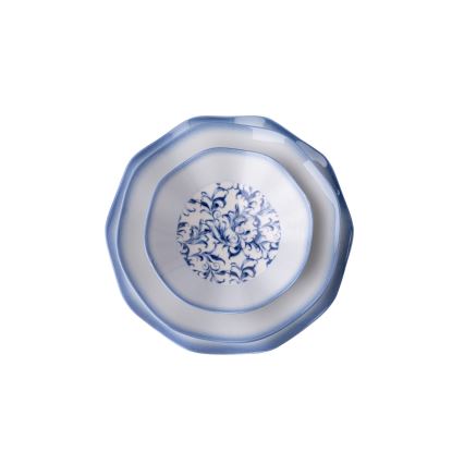 24-Piece Blue Porcelain Dinner Set