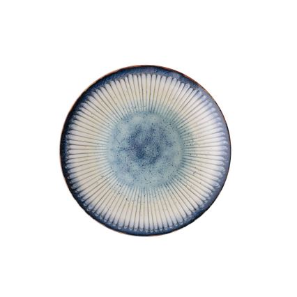 24-piece blue porcelain dinnerware set