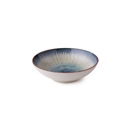 24-piece blue porcelain dinnerware set