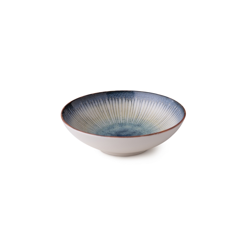 24-piece blue porcelain dinnerware set