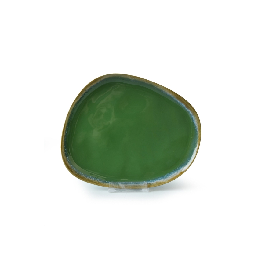 24-piece colorful stoneware dinner set