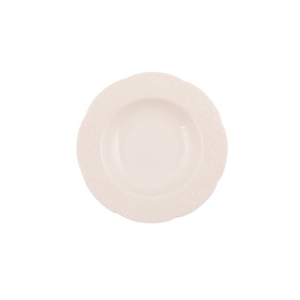 24-piece cream porcelain dinner set