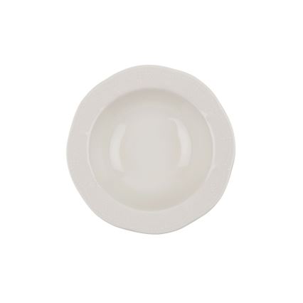24-piece cream porcelain dinnerware set
