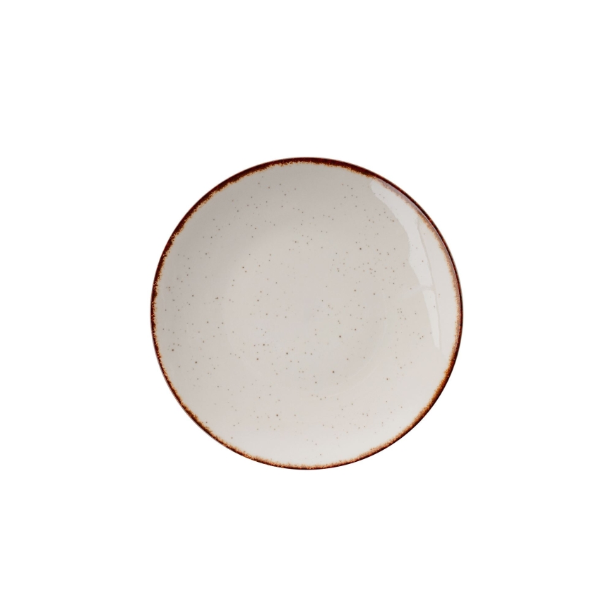 24-piece dining set beige/brown/porcelain