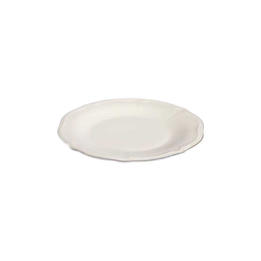 24-piece dining set white/silver/porcelain