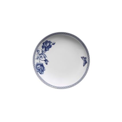 24-piece dinner set white/blue/porcelain