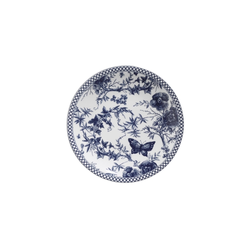 24-piece dinner set white/blue/porcelain