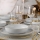 24-piece dinner set white/gold/porcelain