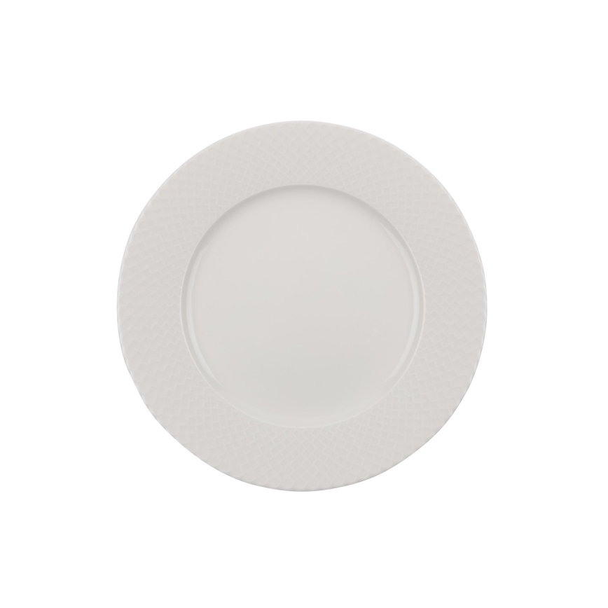 24-piece dinner set, white porcelain