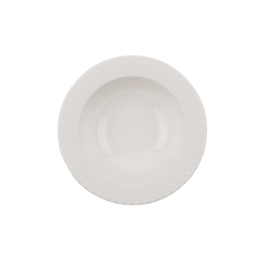 24-piece dinner set, white porcelain