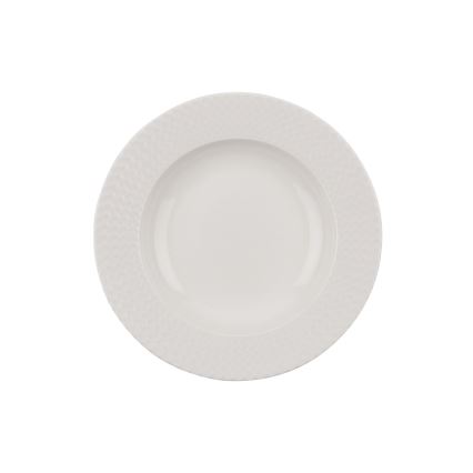 24-piece dinner set, white porcelain