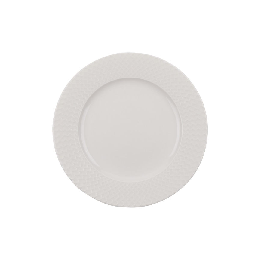 24-piece dinner set, white porcelain