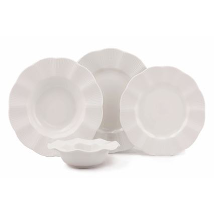 24-piece dinner set white/porcelain