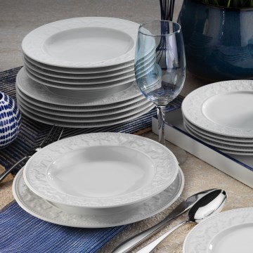 24-piece dinner set white/porcelain