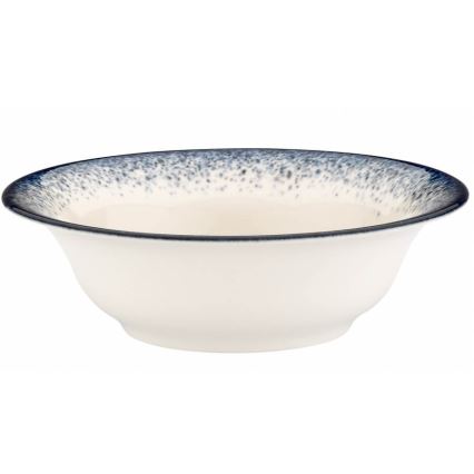24-piece dinnerware set white/blue/porcelain