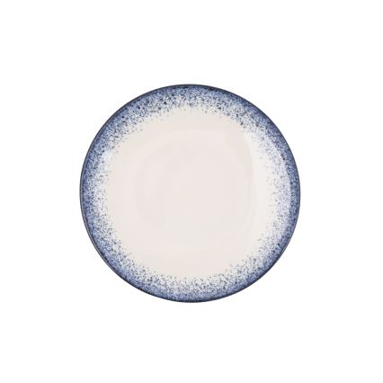 24-piece dinnerware set white/blue/porcelain
