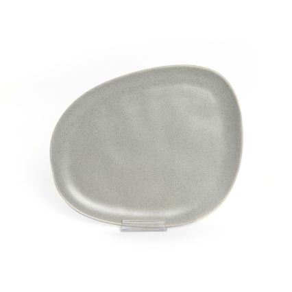 24-piece gray stoneware dining set