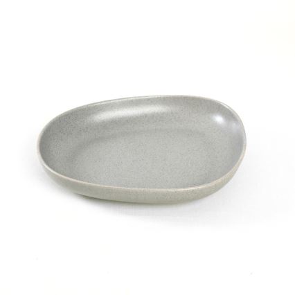 24-piece gray stoneware dining set