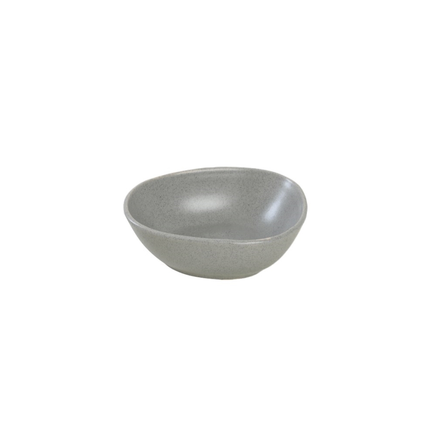 24-piece gray stoneware dining set