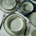 24-piece green porcelain dinner set
