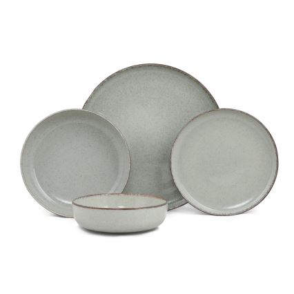 24-piece green porcelain dinner set